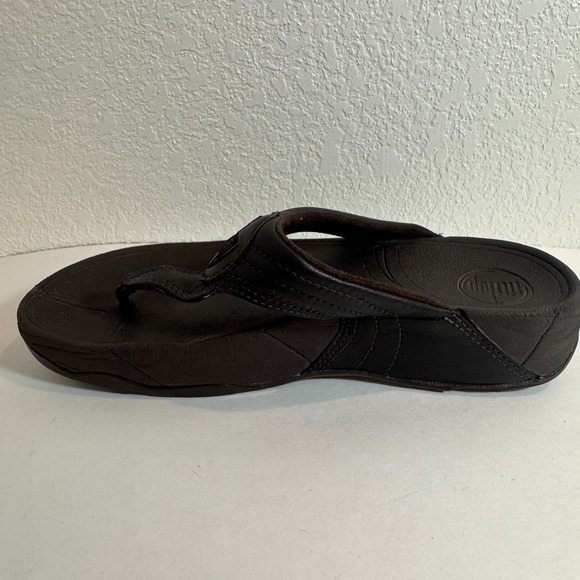 FitFlop Walkstar Brown Sandals  Toe Post Thongs Womens 7‎ - Picture 13 of 16